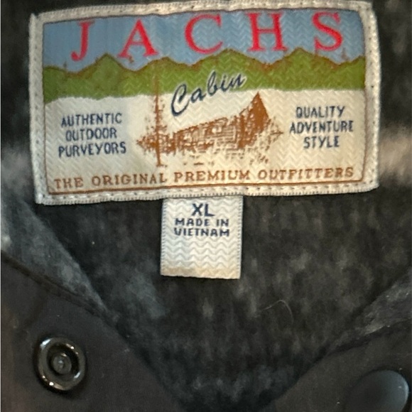 Jachs Black and Gray fleece pull over - Picture 4 of 5